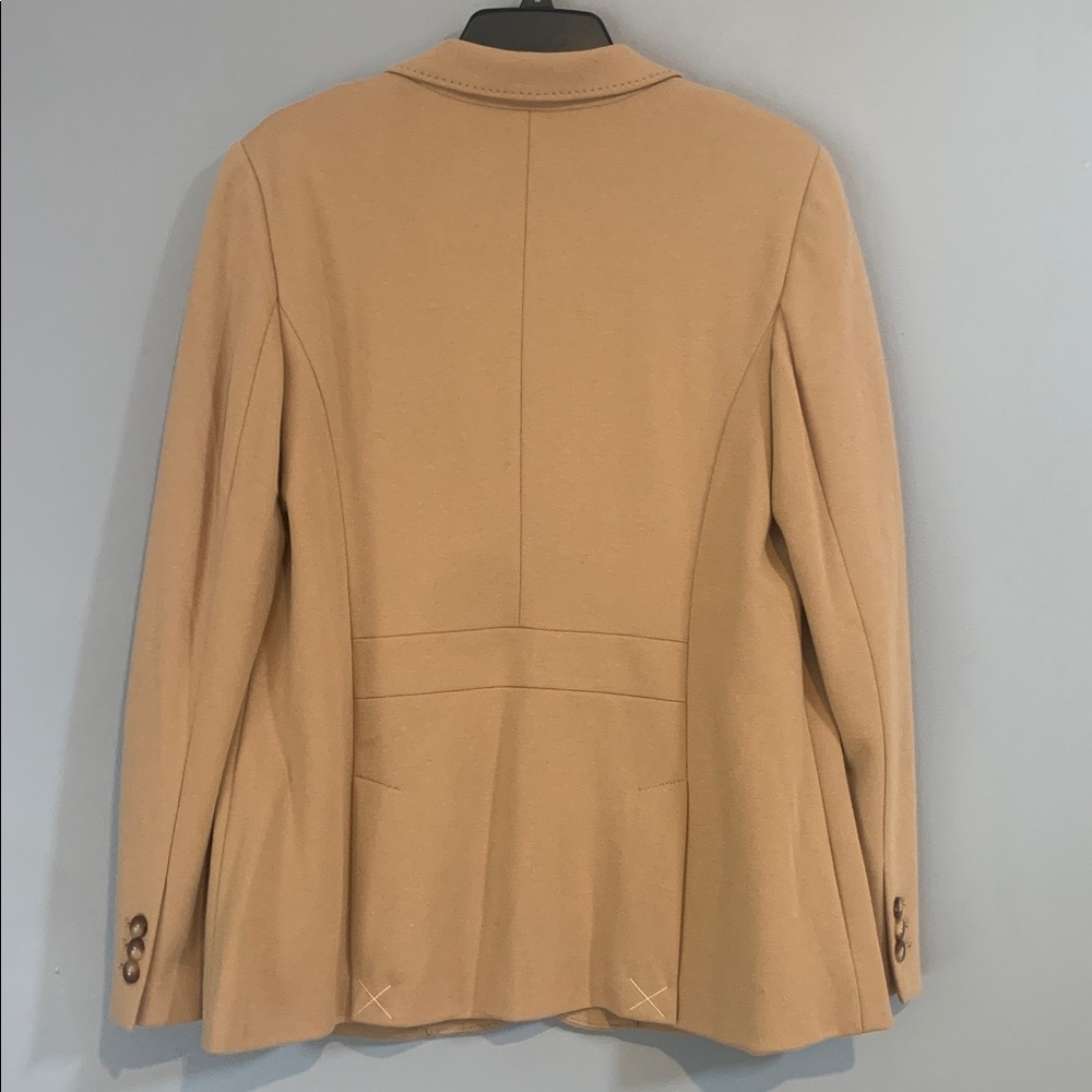 Talbots Camel Aberdeen  Blazer with Pockets NWT Size 14 Tan 75% Cotton - Picture 5 of 13